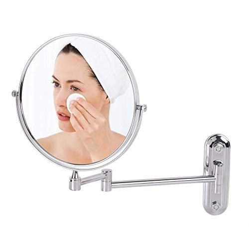 Miroir de maquillage mural extensible pour ne plus rater son rasage de près