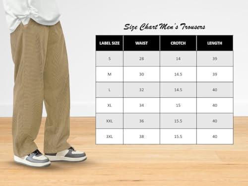 SMOWKLY Mens Jogging Bottoms Premium Polycotton Loose Fit Lightweight Flexible Elastic Waist Drawstring Wrinkle-Free Comfortable Pants for Regular Wear