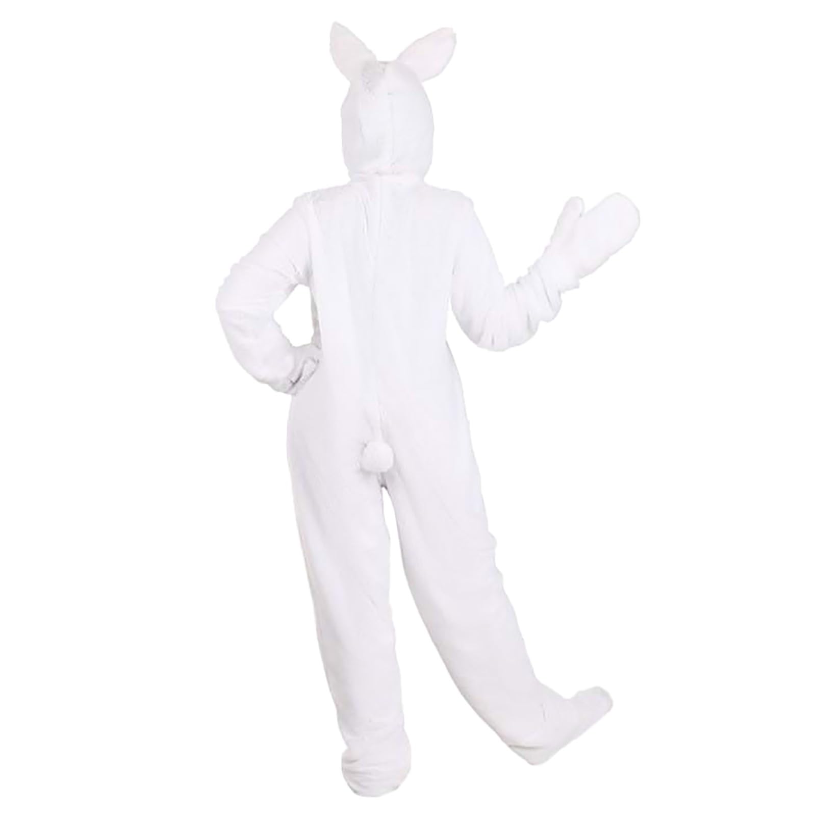 Costume da coniglio estivo 2026 per adulti, elegante tuta da personaggio dei cartoni animati, abbigliamento performance, vestito cosplay
