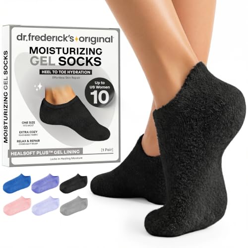 Dr. Frederick’s Original Moisturizing Gel Socks for Men & Women – Dry Feet & Cracked Heel...