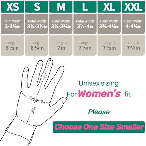 Image of Kebada W1 Work Gloves Women, PU Coated Safety Gloves with Grip, Touchscreen, Ideal for Warehouse Package Handling, Construction, Gardening, Pink Large