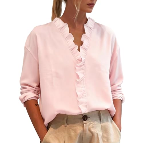 Chemise col en V femme chic pour le bureau et les sorties décontractées