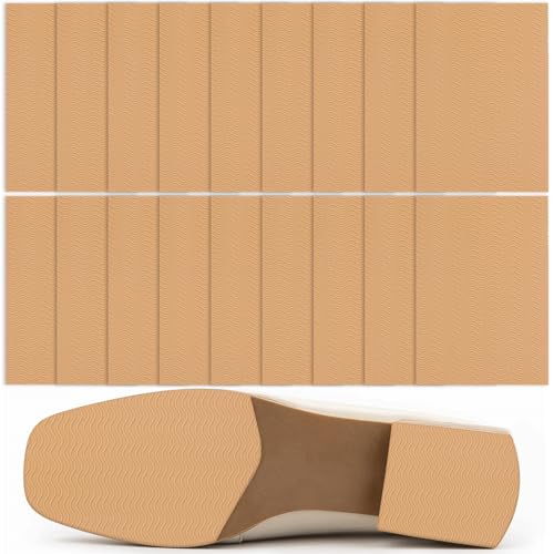 Image of Lonfliness 18 Pack Shoe Sole Protector - Self-Adhesive Anti-Slip Grips for High Heels & Boots | Shoes Non-Slip Bottom Covers for Women (6 x 4 inches, Yellow)