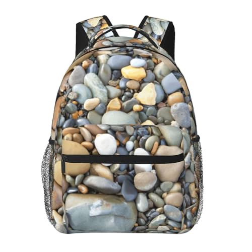 Sac à dos avec imprimé galets léger pour soulager votre dos en ville