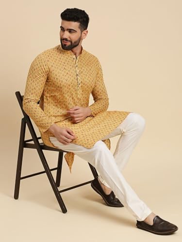 Image of Rajubhai Hargovindas Men's Premium Soft Cotton Long Kurta