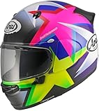 Arai Quantic Star Casco, nero/bianco/giallo neon, M (57/58)