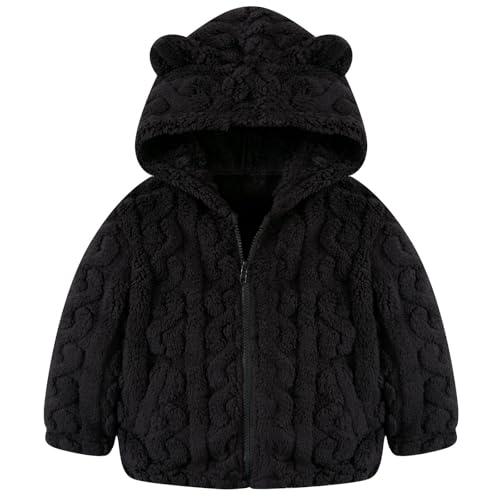 Image of Toddler Fleece Jacket Girls Warm Coats Winter Outerwear 2-6 Years