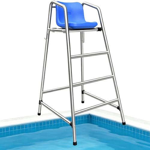 Silla de salvavidas alta de acero inoxidable 1.2 m