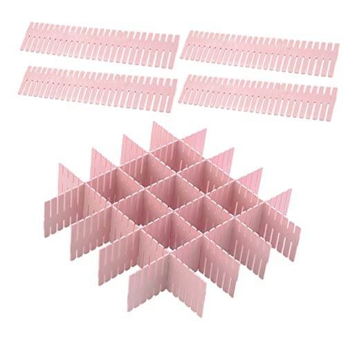 NUOBESTY 12pezzi Organizer Per Regolabili Divisori Multifunzionali Per Scrivania e Separatori Per Biancheria Cosmetici e Accessori