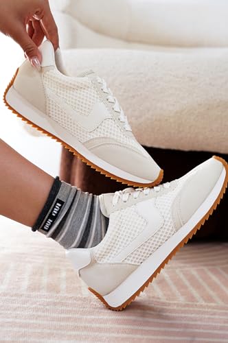 Image of Project Cloud Lace-up Fashion Sneakers for Women Footwear 2026 (Madison) | Memory Foam Insole for Comfortability; Non-Slip Casual Ladies Shoes for Women Sneakers; Lightweight Lace-up Womens Shoes