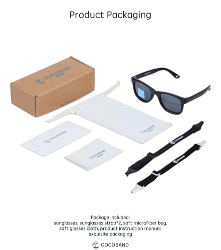Image of COCOSAND Flexible Polarized Baby Sunglasses with Strap