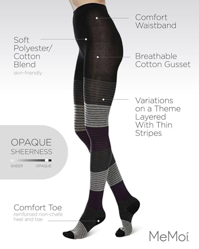 Image of MeMoi Gradient Stripes Sweater Tights