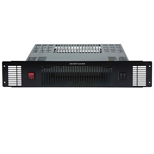 SIA PLH2 2kW Black Slimline Electric Built-in Kitchen Plinth Space Heater