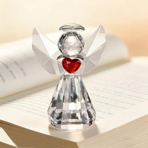 Figura de Ángel de Cristal de 8.4 cm miniatura 6