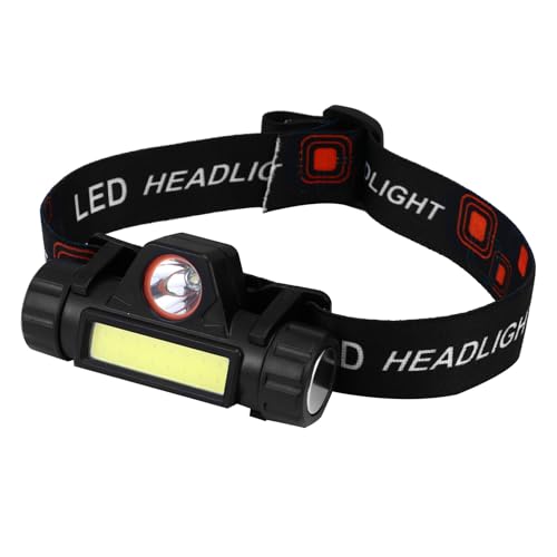 Linterna frontal LED recargable de alta capacidad fabricada en aluminio y ABS para exterior