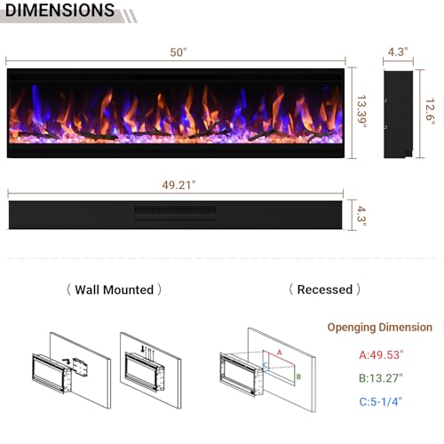 Feelcoo Electric Fireplace in Action