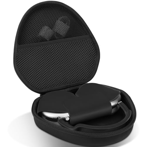 Lebakort Hard Case Compatible with Apple AirPods Max Over-Ear Headphones (Black Case)