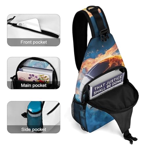Mochila tipo bandolera deportiva y casual para senderismo miniatura 4