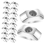 BESTOYARD 30-Pack Stainless Steel T-Slot Nuts for Aluminum Profiles Heavy-Duty Vibration-Resistant Fasteners M4 Threaded T-Nuts for Industrial Hardware