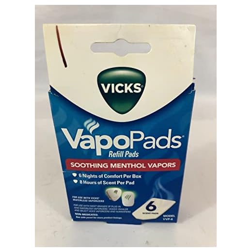 Vicks VSP19 Soothing Menthol Scent Pads 6 Count