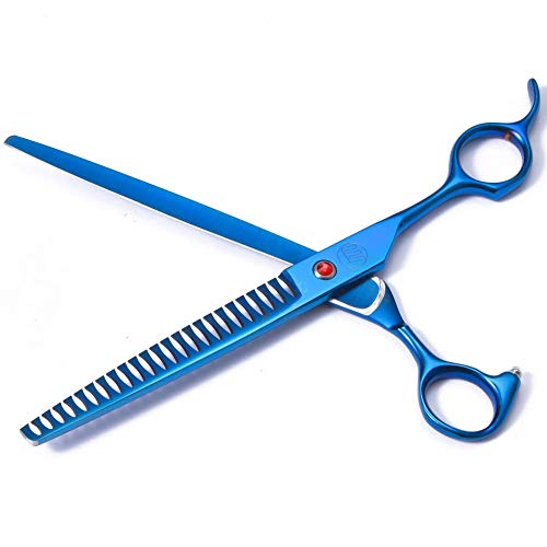 Image of Moontay Professional Dog Grooming Scissors Set, 7 Inch /8 Inch Pet Grooming Scissors Chunkers Shears for Dog, Curved Dog Grooming Scissors, Thinning Shears for Dog with Grooming Comb