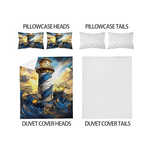 Housse de couette space theme en microfibre douce pour lit double - 4