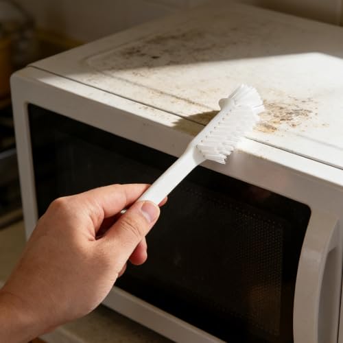 MUSISALY 5 Szt. Szt Szorująca Szczotka Kuchenna z Zakrzywionym Gniazdem Do Czyszczenia Mikrofalówek i Kuchenek Tostowych Odporna Wysoką Temperaturę