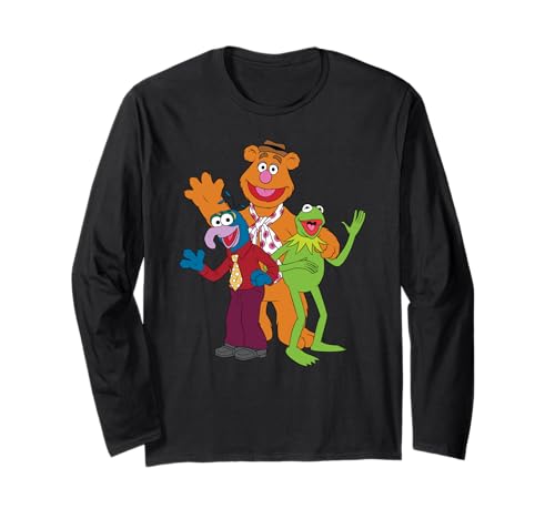 T-shirt Disney The Muppets manches longues coton vêtement graphique original pour adulte