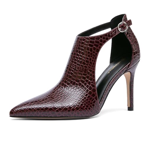 Newbella Women's Closed Instep Hollow Pumps