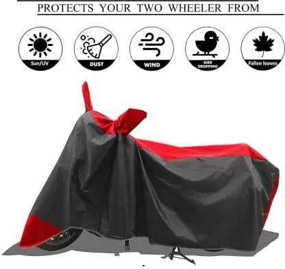 Image of Two Wheeler Bike Cover Compatible for TVS Apache RTR Bike Cover with Water-Resistant and Dust Proof Premium Colour RedStrip