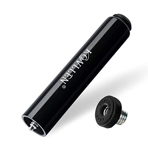 KONLLEN 6 Inches Pool Cue Stick Extension with Bumper Wooden Billiard Cue Extension Billiard Accessories