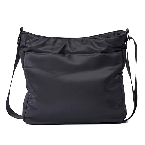 Image of Danskin Women's Hobo Tote Bag Milo Nylon, Black