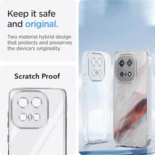 Image of Jkobi Silicone Back Cover Case for Vivo iQOO 15 5G (Clear Shockproof Case with Camera Protection | Soft and Flexible | Transparent)