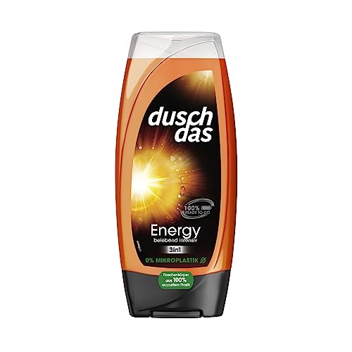 Foto von Duschdas 3-in-1 Duschgel & Shampoo Energy Duschbad mit belebend-intensiver Duftformel sorgt für einen erfrischenden Start in den Tag 6 x 225 ml
