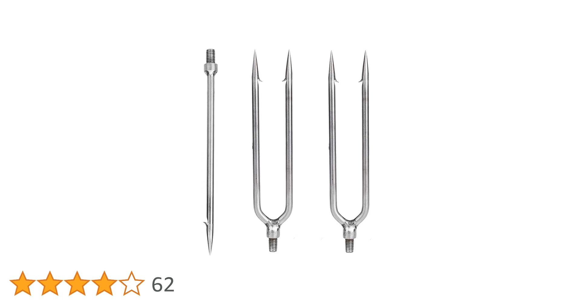 ステンレス 長銛 (３本繋ぎ) Amazon | 3枚入 銛 WanFengXue ステンレス鋼釣り槍 銛先 長さ17cm