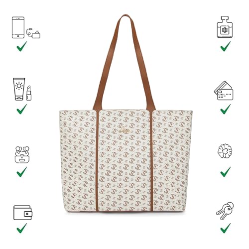 Image of Lavie Women's Mono LL Meghan Tote Bag for Women | Tote Handbag for Work | Ladies purse | Stylish Shoulder Bag | Gift for Women