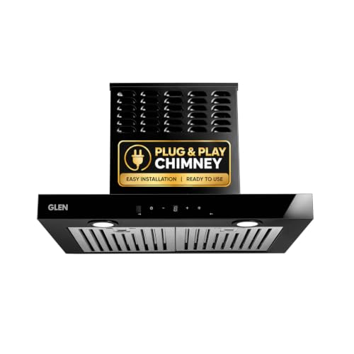 Glen Wall Mounted Ductless Kitchen Chimney 60cm | 1100 CMH | Plug...