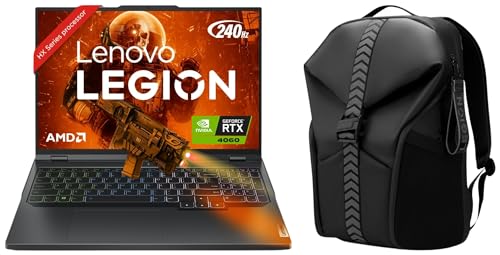 Image of Lenovo Legion Pro 5 AMD Ryzen 7 7745HX 16 inch (40.64cm) WQXGA IPS 240Hz 500Nits Gaming Laptop (32GB /1TB SSD /Win 11 /Office 2021 /NVIDIA RTX 4060 8GB /Alexa /3M Game Pass /2.5Kg), 82WM0073IN + Legion Backpack