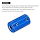 QUARKZMAN Wellenkupplung Verbinder mit Bohrung von 5mm-5mm Länge 25mm φ 14mm 6 Pcs Wellenkupplungen M4 Aluminiumlegierung Starre Kupplung für Motorzubehör 3D-Drucker DIY-Roboter Tiefblau