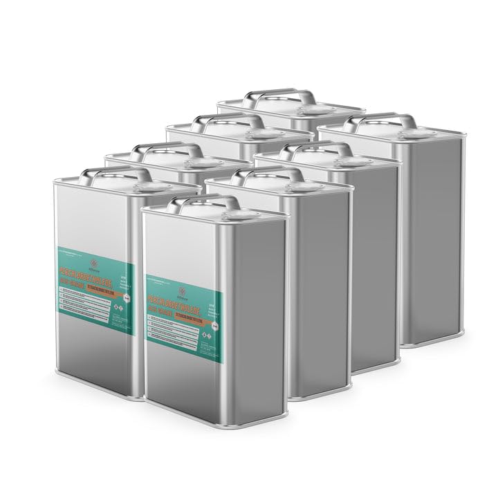 Perchloroethylene ACS Grade - 8 Quart Cans - Bulk Pack for Chemical Research, Quality Assurance