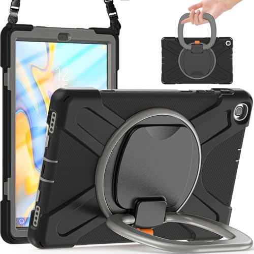 Coque antichoc Samsung Galaxy Tab A 10.1 protection robuste tablette SM-T510 SM-T515 noir gris