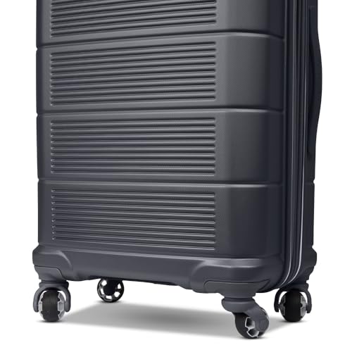 Image of American Tourister Stratum 2.0 Hardside Expandable Luggage with Spinners, Charcoal, 2PC SET (Carry-on /Medium)