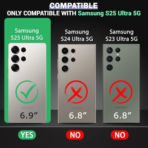 Image of Back Cover Case + Screen Protector for Samsung Galaxy S25 Ultra 5G | Mag-Safe Compatible | Transparent Mobile Phone Back Cover for Samsung Galaxy S 25 Ultra 5G | TPU Transparent Back Cover