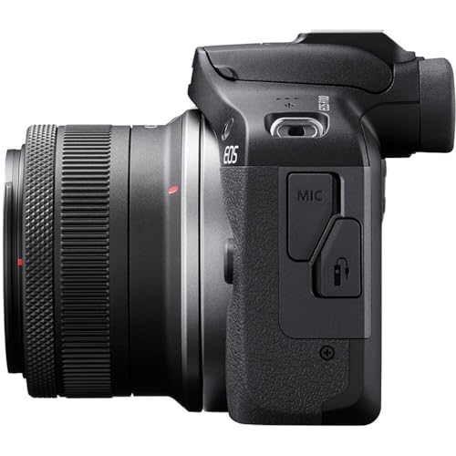 Canon EOS R100 Mirrorless Camera with RF-S 18-45mm f/4.5-6.3 is STM and 75-300mm f/4-5.6 & 420-800mm f/8 Lens + 64 GB Memory + Extra Battery + Camera Case + More (25pc Bundle) (Renewed)