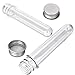 6PCS Plastic Test Tubes with Screw Caps 45ml Clear Tubes for Scientific Experiments, Party Decoration, Sample, Candy, Bath Salt, Storage