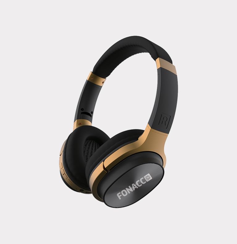 Bluetooth Headphone Focus Stereo, Unleash Crystal Clear Audio with Noise-Cancelling, 6 Hour Playtime, and Bluetooth V5.3 (Gold)-picture-24