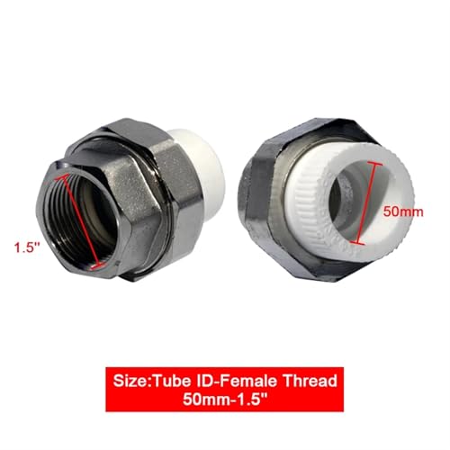 Accesorio de tubería PPR con junta de unión de 32mm y conector de latón de 1 pulgada 3