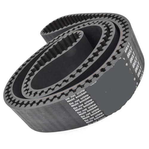Courroie HTD8M 1664 de distribution industrielle 208 dents largeur 45mm en caoutchouc noir - 3