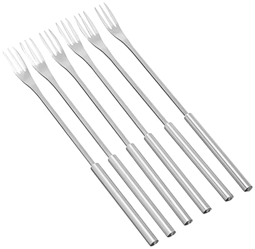 Kuhn Rikon 32040 Fourchette Fondue au Fromage Acier Inoxydable Argent 26,5 x 1,5 x 1,5 cm 6 Pièces