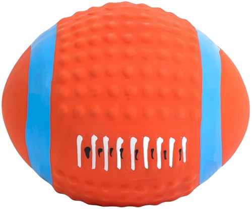 ConLithGo Interactive Dog Toys Set, Sound Generating Chew Toys, Dental Cleaning, Training Aid, Durable (X Large, Rugby)